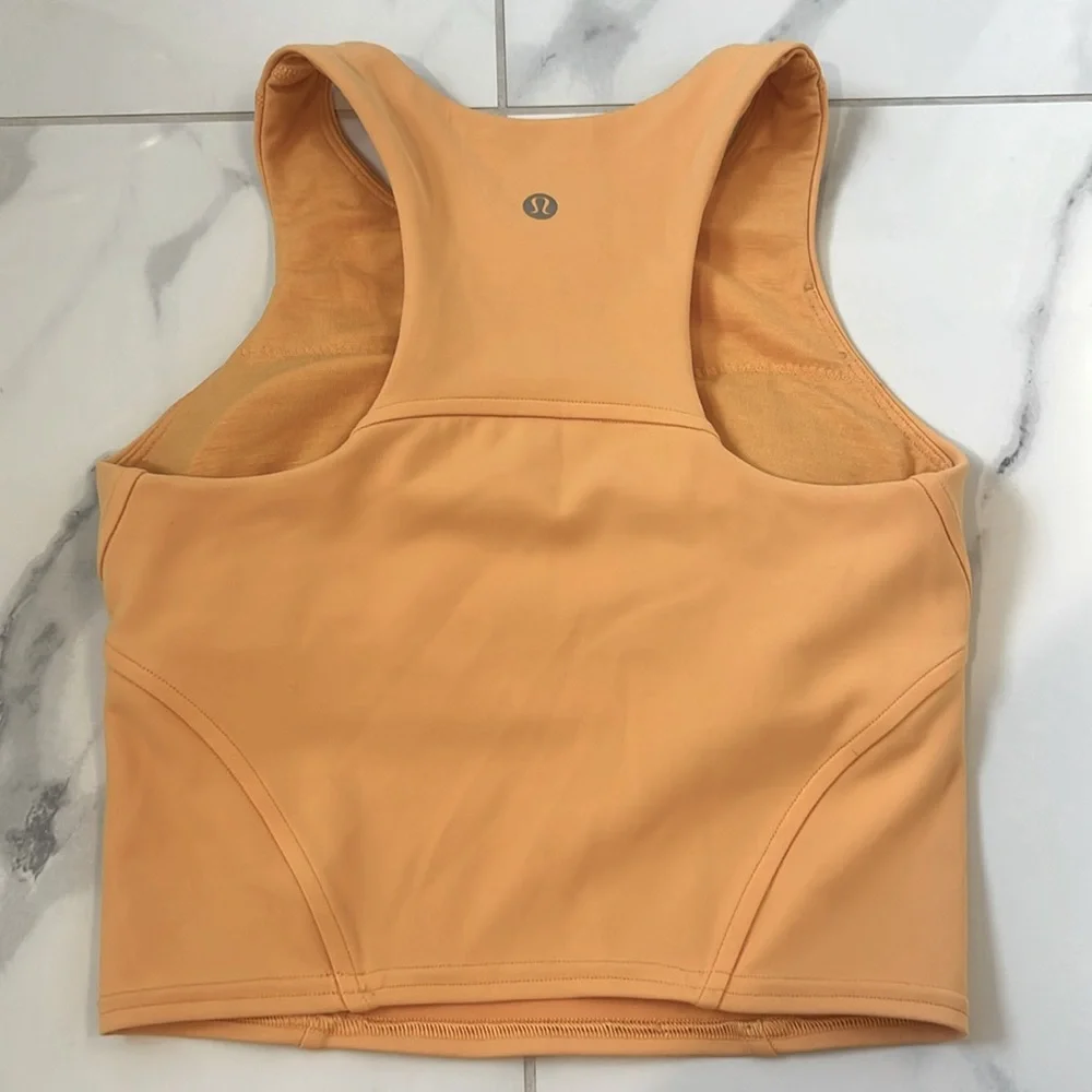 Lululemon Wunder Train Racerback Tank Top Orange Mango Dream Women’s Size 0